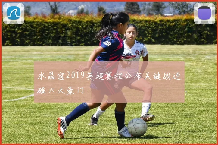 水晶宫2019英超赛程公布关键战连碰六大豪门