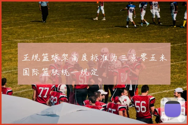 正规篮球架高度标准为三点零五米国际篮联统一规定